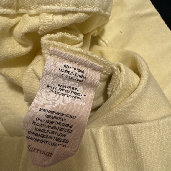 Soft Surroundings Yellow Women's Jeans - Picture 7 of 8